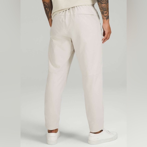 NWOT Lululemon Men’s New Venture Trouser *Pique Fabric/Natural Ivory-Size Small - Picture 2 of 13